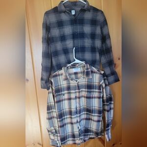 Old Navy and GAP flannels